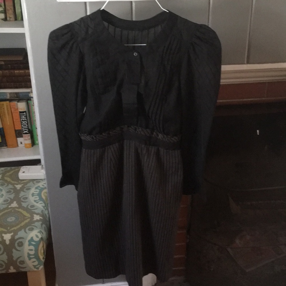 Black and gray dress